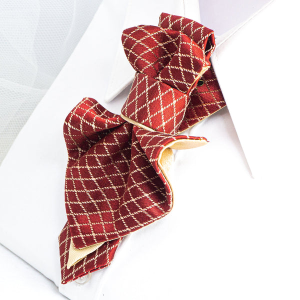 Female bow tie "Red Gothic", women's necktie,  red tie for lady