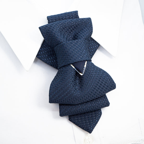 Wedding bow tie "ROMAN", Blue necktie for groom, Blue necktie for gift, Hopper tie "Roman", Kitoks kaklaraištis, kitokia peteliškė