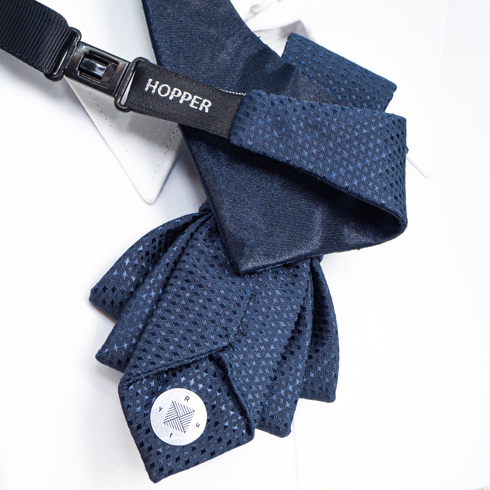 Wedding bow tie "ROMAN", Blue necktie for groom, Blue necktie for gift, Hopper tie "Roman", Kitoks kaklaraištis, kitokia peteliškė
