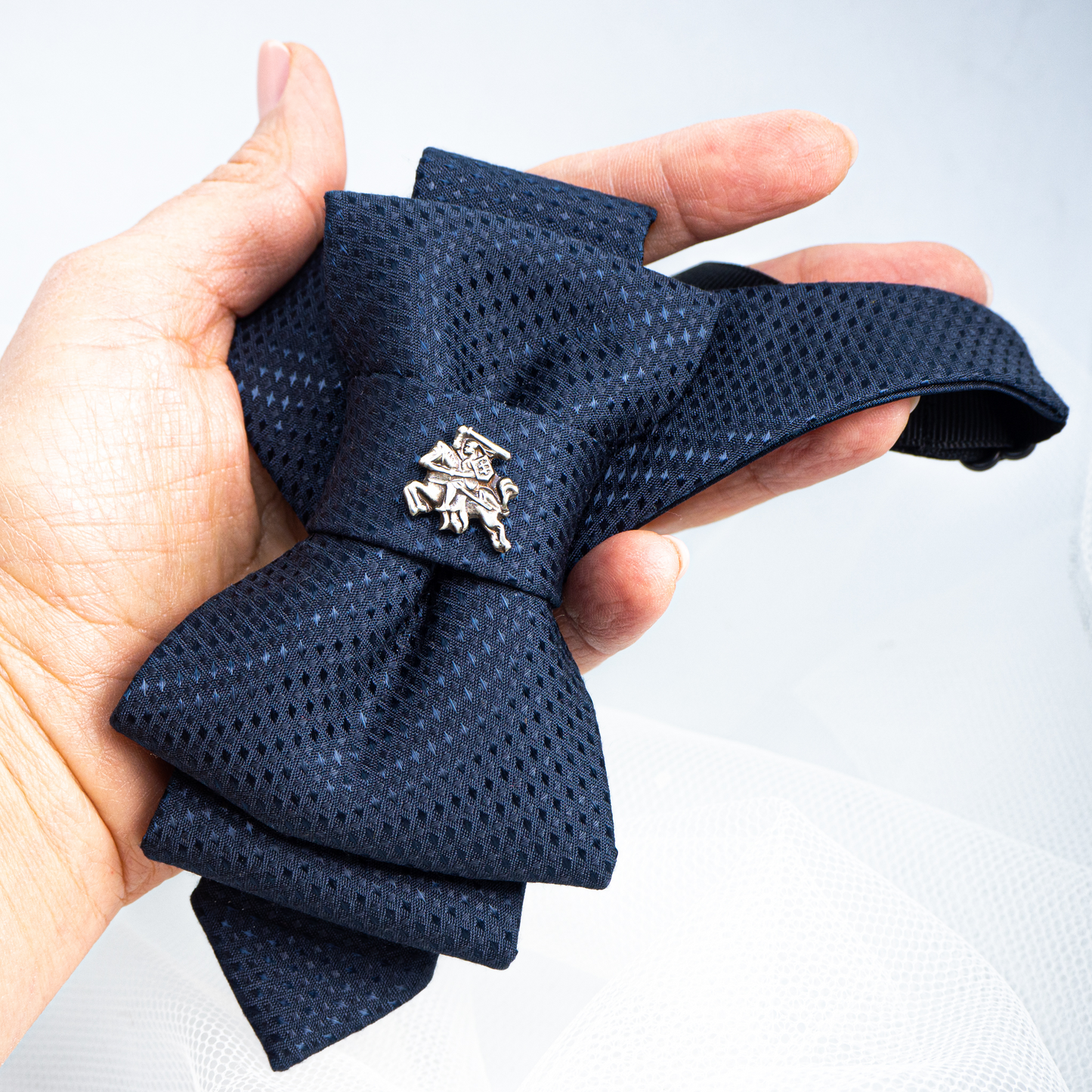 Wedding bow tie "ROMAN", Blue necktie for groom, Blue necktie for gift, Hopper tie "Roman", Kitoks kaklaraištis, kitokia peteliškė
