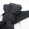 Black elegant bow tie, Wedding tie for groom, Black bowtie for wedding