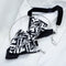 LADIES BOW TIE, Necktie for women, black and white tie for lady side view lack and white patterned fabric necklace, geometric design necktie, textile statement jewelry, modern neck accessory, unique fabric neckwear, monochrome patterned tie, fashion fabric necklace, handmade textile jewelry, bold geometric neckpiece, graphic pattern neck accessory, contemporary fabric design