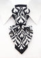 LADIES BOW TIE, Necktie for women, black and white tie for lady