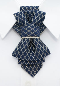 Men's hopper tie "Blue gothic"
