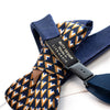 Bow tie with triangles, colorful bow tie, Blue hopper tie, vedding necktie