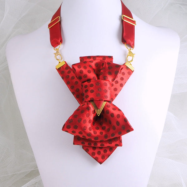 RED Bow tie for women, hopper tie for women, Ruty Design tie, Vertical bow tie, hand-made tie, gift for stylish women, Wedding Bow Ties & Neckties