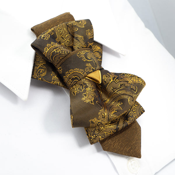 khaki bow tie, unisex khaki bow tie, unique bow tie, khaki color necktie, hopper tie for men