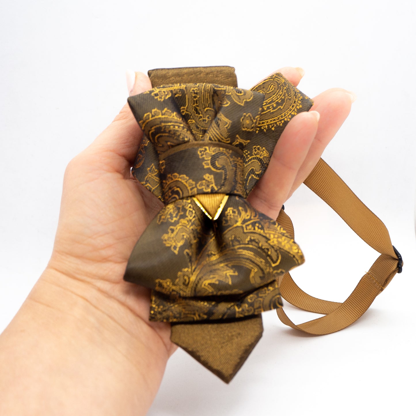 khaki bow tie, unisex khaki bow tie, unique bow tie, khaki color necktie, hopper tie for men