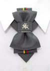 Novelty tie, Lithuania flag tie, Lithuania tie with Vytis symbol, Bow tie hopper tie, Ruty Design, Bow tie, Vertical hopper hand made tie, Tie for groom, Novelty tie