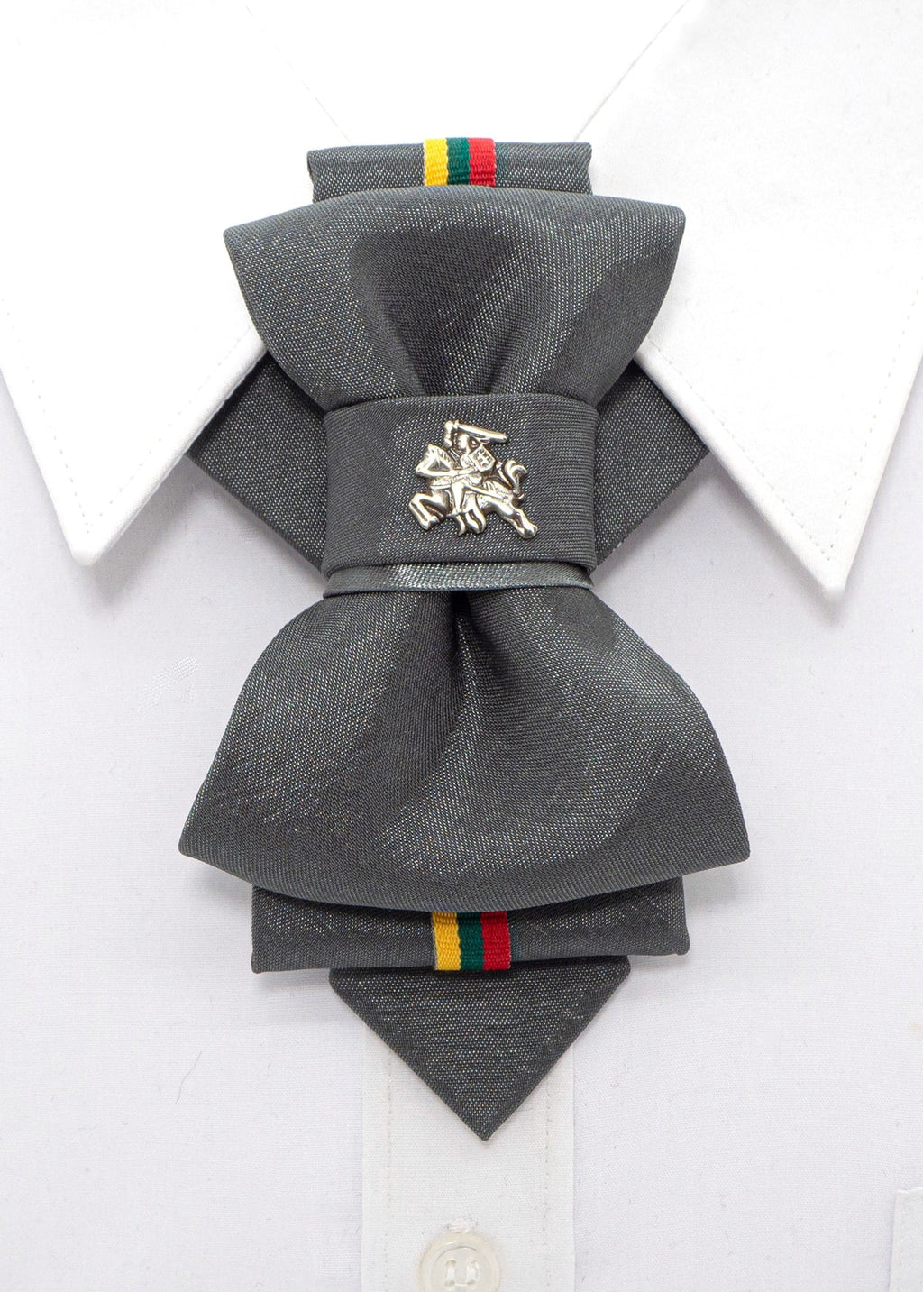 Novelty tie, Lithuania flag tie, Lithuania tie with Vytis symbol, Bow tie hopper tie, Ruty Design, Bow tie, Vertical hopper hand made tie, Tie for groom, Novelty tie