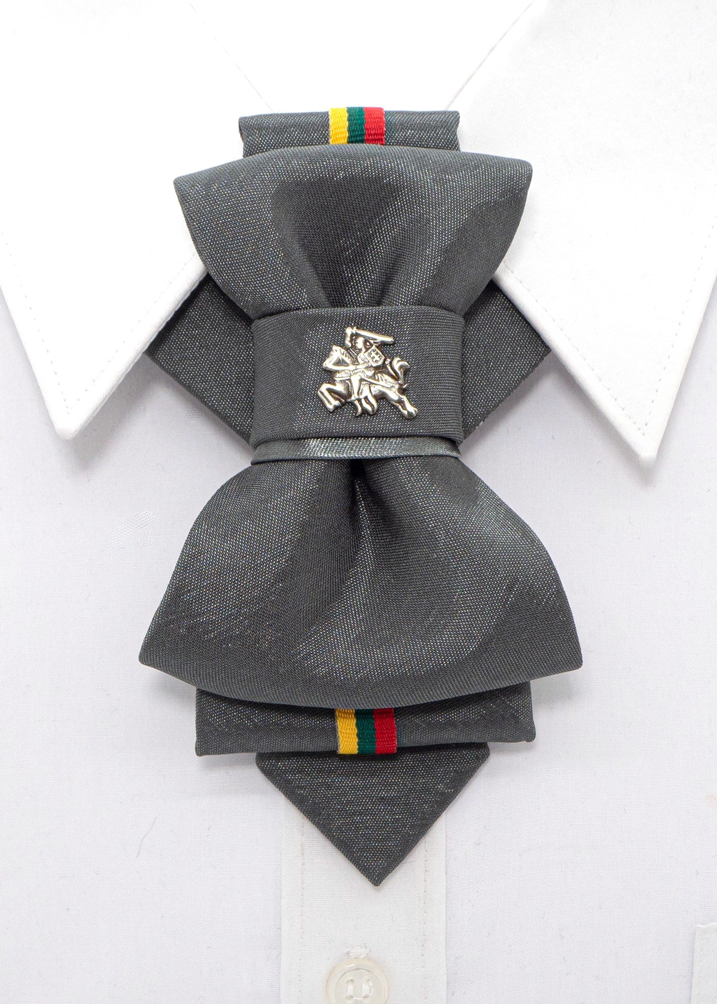 Novelty tie, Lithuania flag tie, Lithuania tie with Vytis symbol, Bow tie hopper tie, Ruty Design, Bow tie, Vertical hopper hand made tie, Tie for groom, Novelty tie