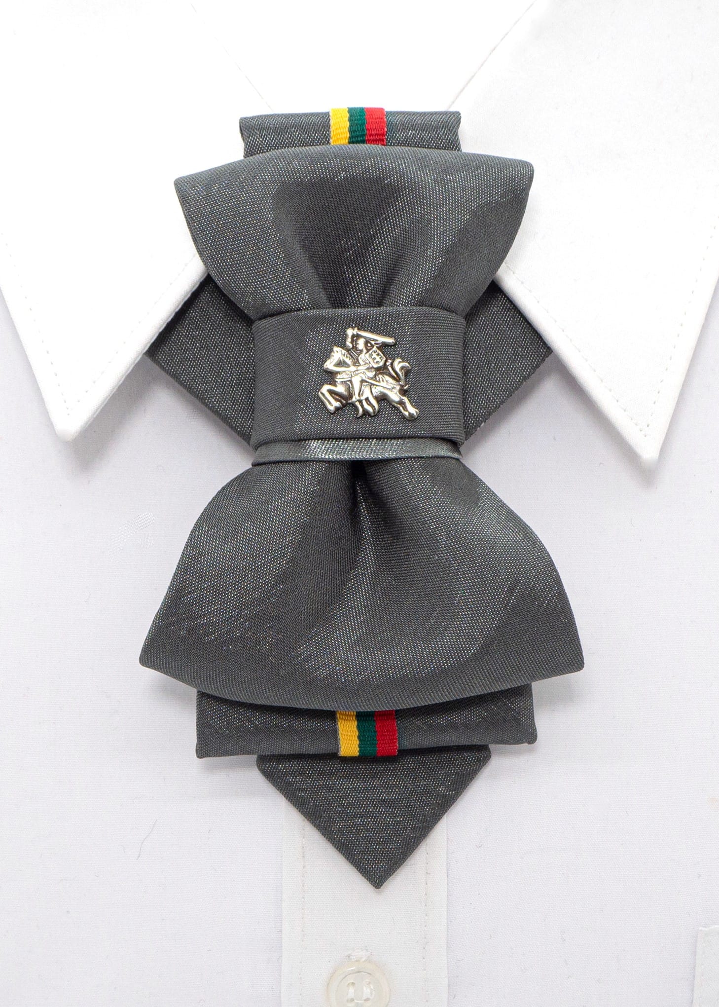 Novelty tie, Lithuania flag tie, Lithuania tie with Vytis symbol, Bow tie hopper tie, Ruty Design, Bow tie, Vertical hopper hand made tie, Tie for groom, Novelty tie