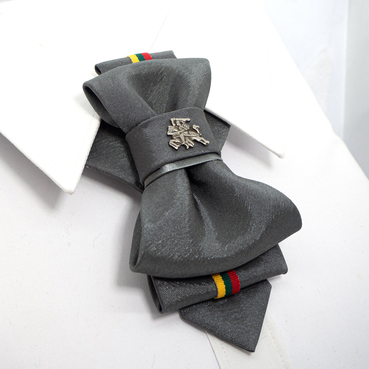 Novelty tie, Lithuania flag tie, Lithuania tie with Vytis symbol