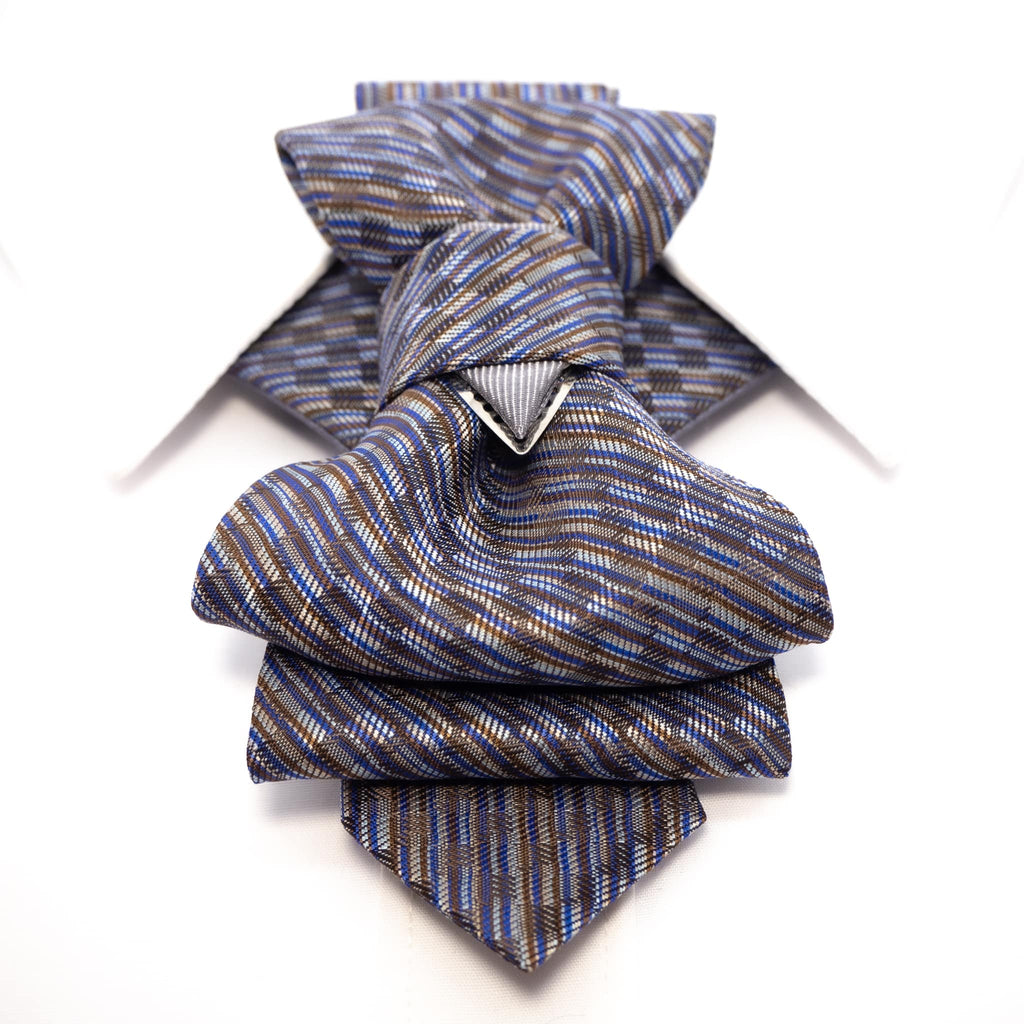 Wedding bow tie for men, hopper tie "foxtrot", unique short necktie
