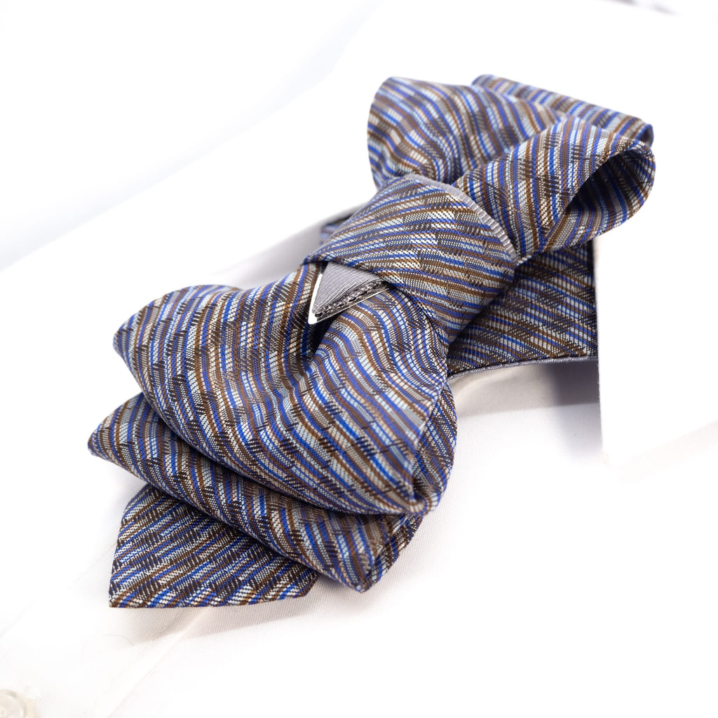 Wedding bow tie for men, hopper tie "foxtrot", unique short necktie
