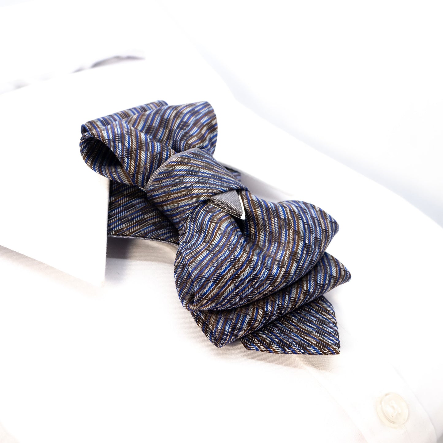 Wedding bow tie for men, hopper tie "foxtrot", unique short necktie