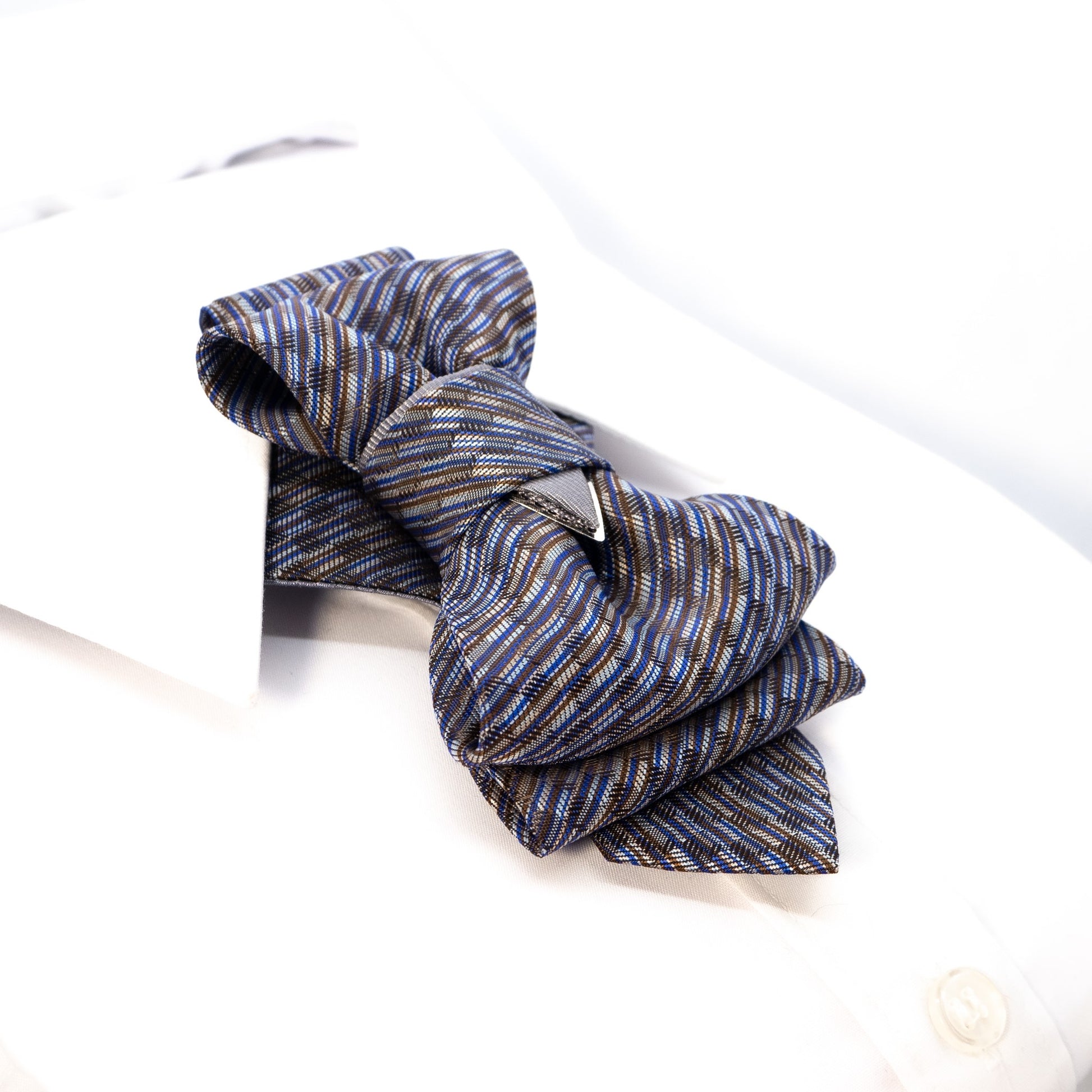 Wedding bow tie for men, hopper tie "foxtrot", unique short necktie
