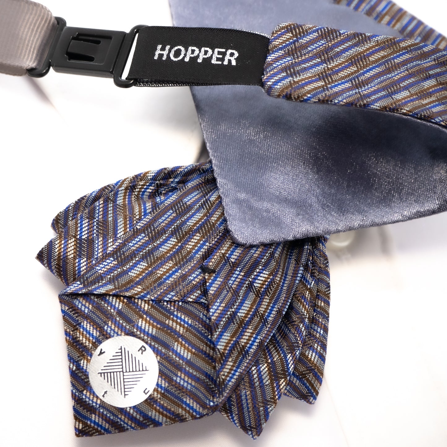 Wedding bow tie for men, hopper tie "foxtrot", unique short necktie