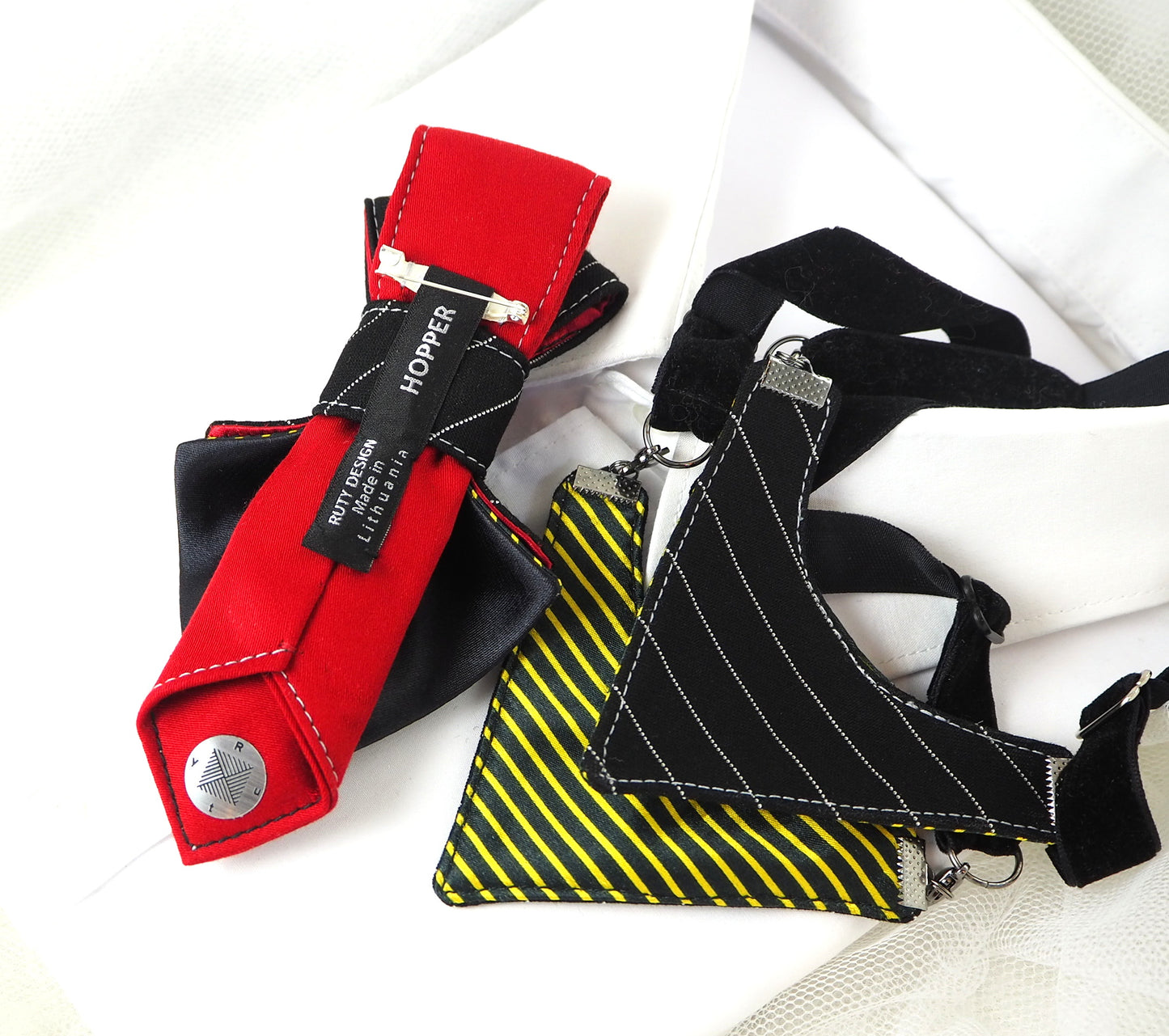 HOPPER TIE VENICE II  FOR LADIES, Tie for women, women neck accessorie, bow tie for her, colorful tie for women, hopper tie for women, ruty design for women, kaklaraištis moterims, moteriška peteliškė sukurta Rūtos Piekurienės peteliškė