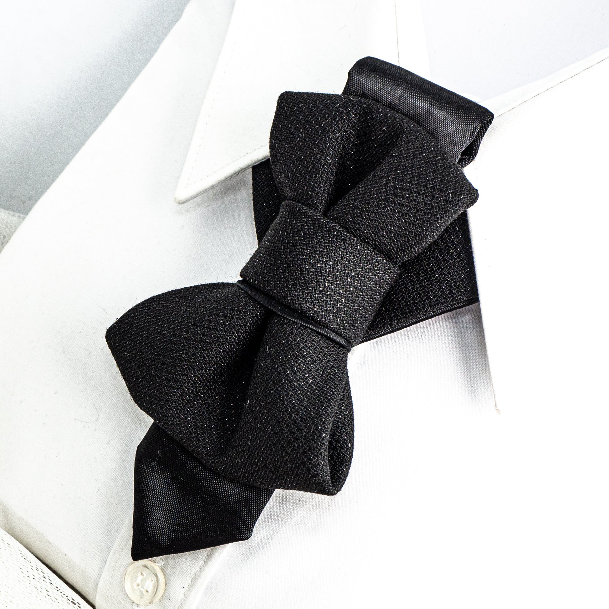 Unique reinvented design black Wedding bow tie Original elegant black bow tie, Unique wedding black bowtie, Bow tie for stylish, Hopper tie BLACK PEARL; by Rūta Piekurienė Handmade Necktie
Luxury Necktie
Unique Design Tie
Perfect Gift for Him
Elegant Neckwear
Men’s Fashion Tie
Modern Necktie
Formal Necktie
Unisex Tie
Wedding Necktie
Stylish men’s Tie
Artisan Accessories
Chic Fashion Tie
Statement Neckwear
Tailored Necktie