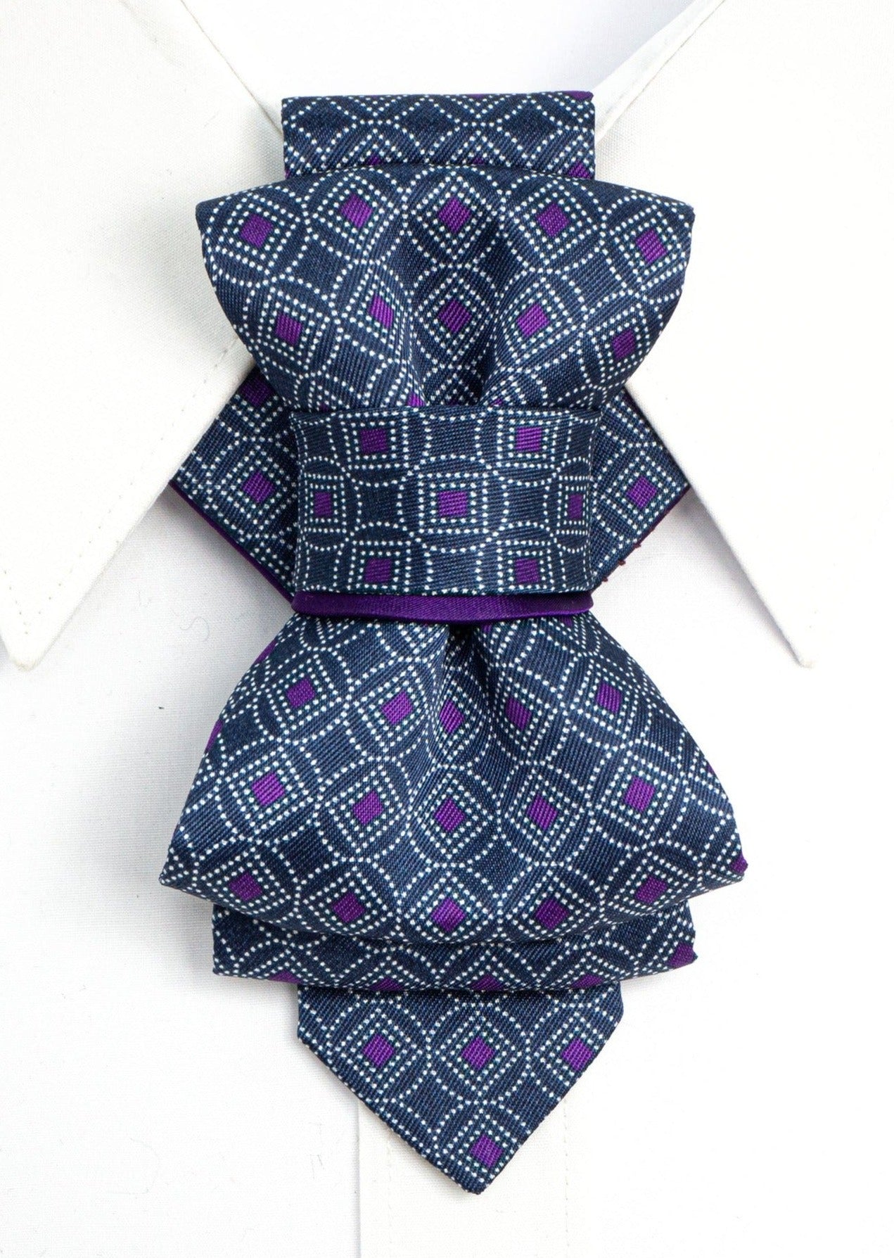 Blue bow tie, Unique tie by rutydesign