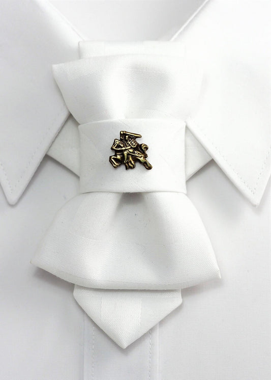 Bow Tie, Tie for wedding suite BADGE - BRASS VYTIS hopper tie DECOR ELEMENT