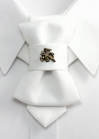 Bow Tie, Tie for wedding suite BADGE - BRASS VYTIS hopper tie DECOR ELEMENT