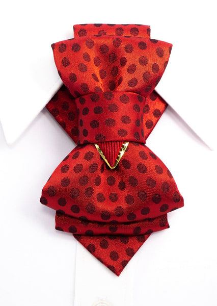 RED Bow tie for women, hopper tie for women, Ruty Design tie, Vertical bow tie, hand-made tie, gift for stylish women, Wedding Bow Ties & Neckties