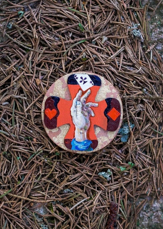 BROOCH CHOICE created by painter Marijus Piekuras