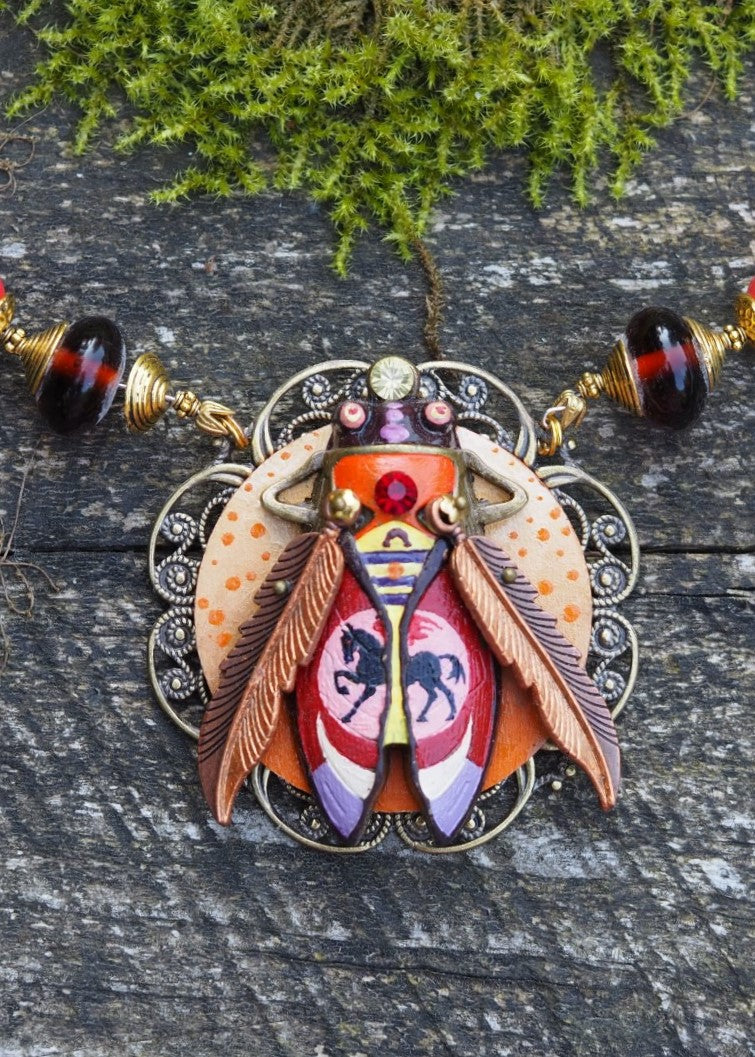 NECKLACE PEGASS created by painter Marijus Piekuras