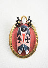 BROOCH ROSE PLAYER created by painter Marijus Piekuras