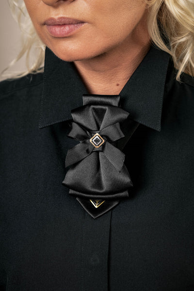 Necktie for women, Black tie for her
