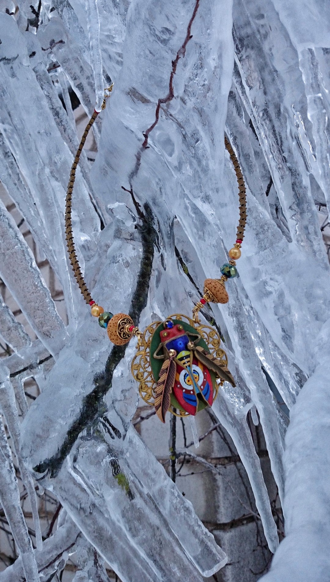 NECKLACE GLOW created by Marijus Piekuras created by painter Marijus Piekuras