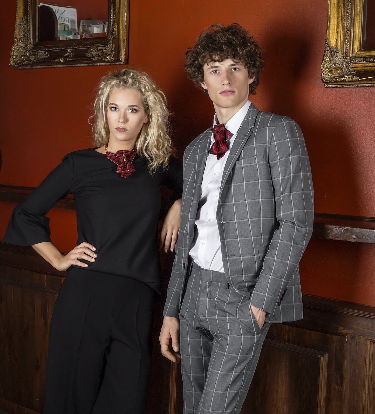 Womens necktie, BOW TIE BORDO DIAMOND FOR LADIES, handmade ladies red necktie