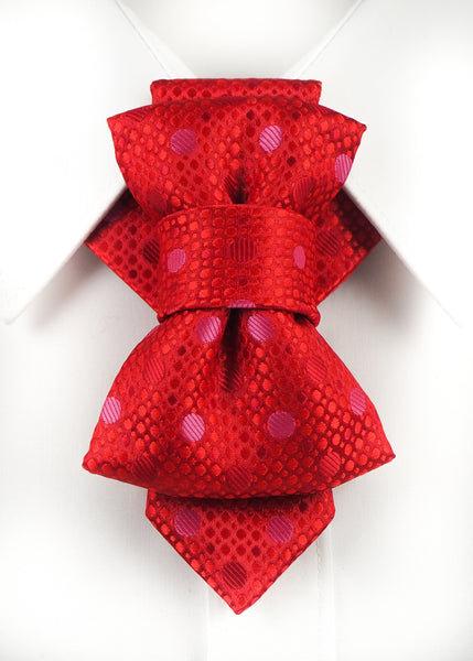 HOPPER TIE FIREWORKS. wedding tie, necktie for groom, unique elegant red tie
