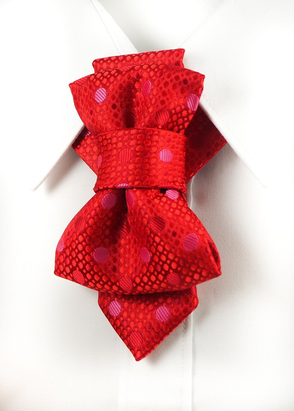HOPPER TIE FIREWORKS. wedding tie, necktie for groom, unique elegant red tie