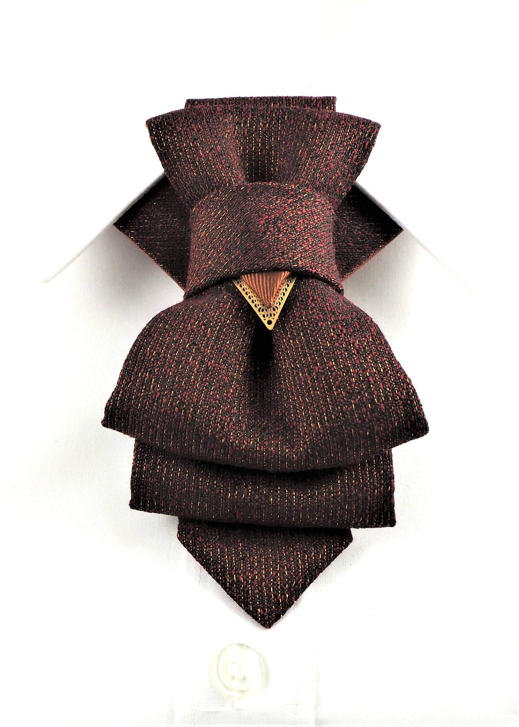 Nougat Bow Tie, Hopper Tie, Handmade Cravat, Wedding Tie, Groom Accessory, Luxury Necktie, Autumn Bow Tie, Unique Design Tie, Men's Formal Tie, Statement Cravat, Fashion Neckwear, Dark Brown Bow Tie, Artistic Necktie, Pre-Tied Cravat, Unisex Tie, Elegant Tie for Concerts, Handmade in Lithuania, Rūta Piekurienė Design, Layered Bow Tie, Earth Tone Tie, Fall Fashion Accessory