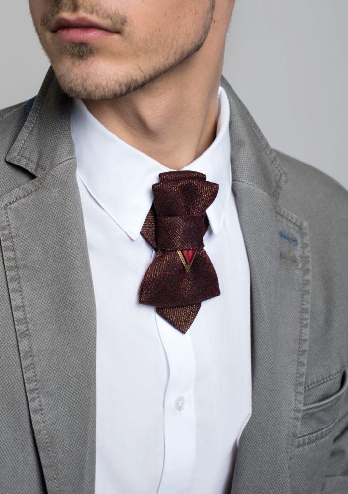 Nougat Bow Tie, Hopper Tie, Handmade Cravat, Wedding Tie, Groom Accessory, Luxury Necktie, Autumn Bow Tie, Unique Design Tie, Men's Formal Tie, Statement Cravat, Fashion Neckwear, Dark Brown Bow Tie, Artistic Necktie, Pre-Tied Cravat, Unisex Tie, Elegant Tie for Concerts, Handmade in Lithuania, Rūta Piekurienė Design, Layered Bow Tie, Earth Tone Tie, Fall Fashion Accessory