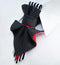 Handmade black white red bow tie, Women's bow tie "Contrasts", Black tie for her, Gift for women bneck accessorie, Unique necktie for lady 
