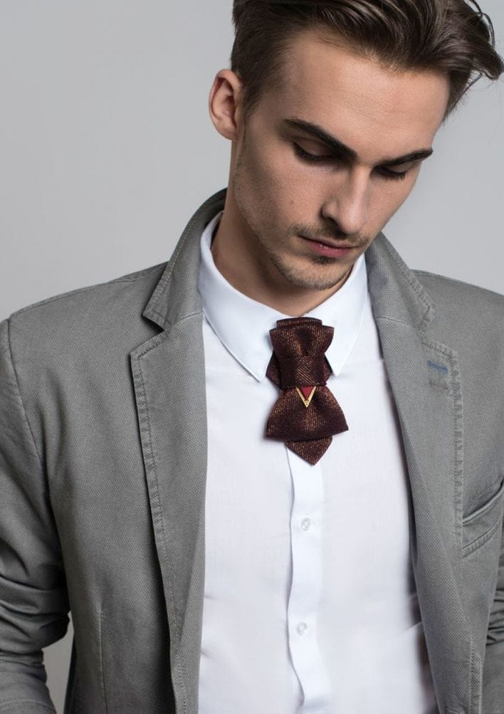 Bow Tie, Tie for wedding suite NOUGAT hopper tie Bow tie
