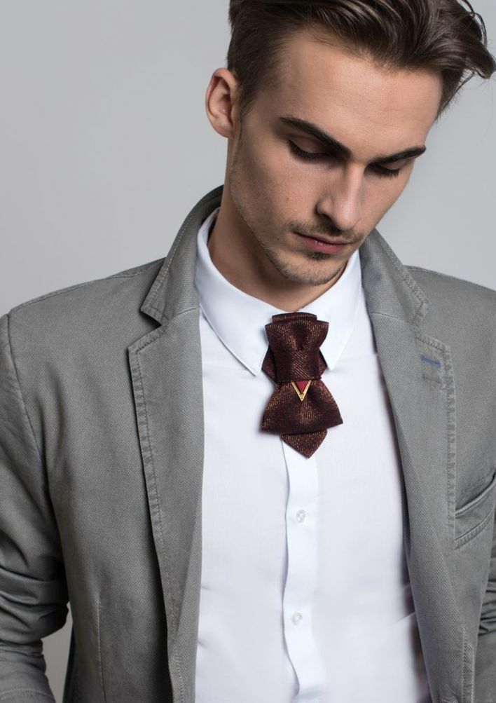 Bow Tie, Tie for wedding suite NOUGAT hopper tie Bow tie