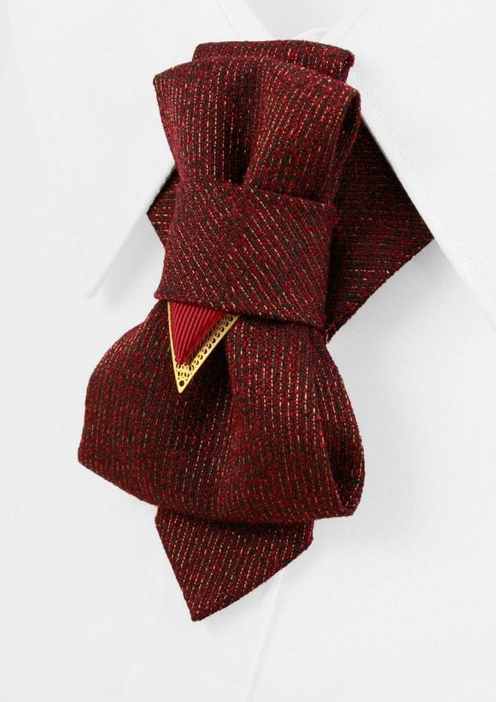 Bow Tie, Tie for wedding suite NOUGAT hopper tie Bow tie Man wearing a maroon vest and red bow tie in an indoor setting uxury wedding tie, handmade wedding bow tie, hopper tie design, sculptural necktie, artistic bow tie, unique wedding accessory, groom neckwear, modern groom tie, unisex wedding tie, designer bow tie, statement neck accessory, elegant formal tie, contemporary bow tie, luxury neckwear, wedding style accessory, creative groom look, alternative wedding tie, fashion forward groom, minimalist lu